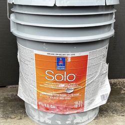 Semigloss White. Interior paint, opened almost full