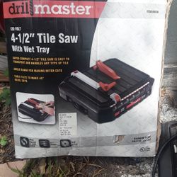 4 1/2"  Tile Saw With Wet Tray. 