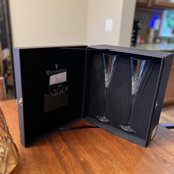 Waterford Crystal Happy Celebrations Champagne Flutes 