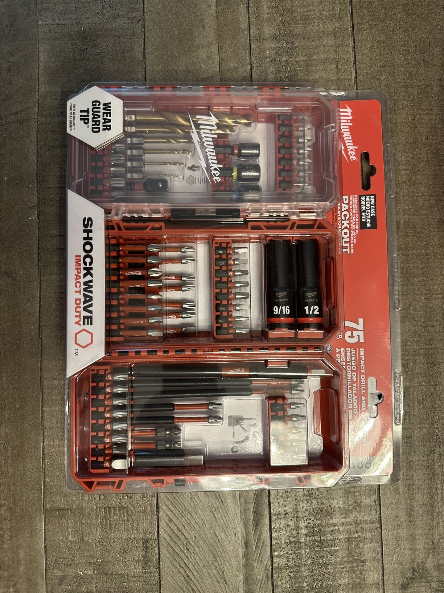 Milwaukee Impact Drill And Socket Bit Set