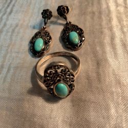 925.Silver Turquoise Jewelry 