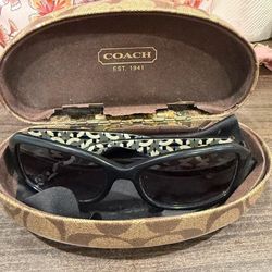 black Coach sunglasses