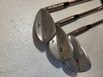 NICE! Mizuno T22 Raw FORGED Wedge Set Gap Sand Lob Wedge 50 56 60 Project X 5.5 Firm Flex