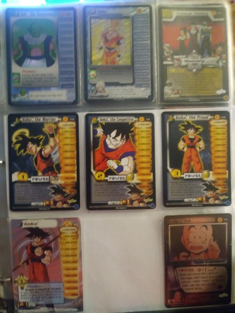 Dragon Ball Z cards (score)