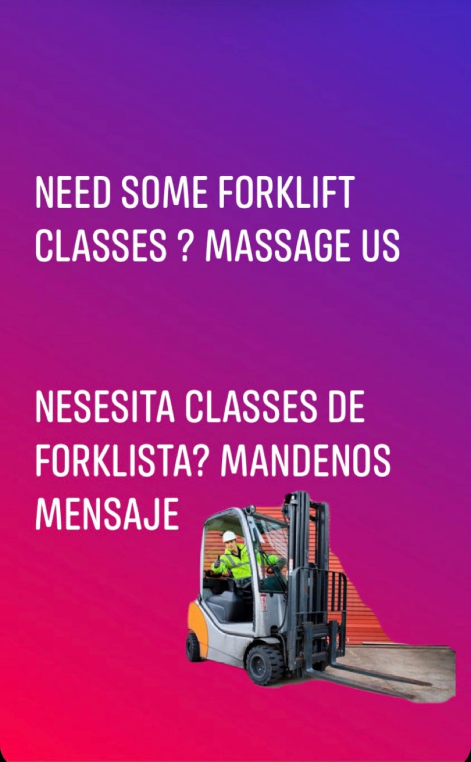 Forklift Classes / Forklista Classes 