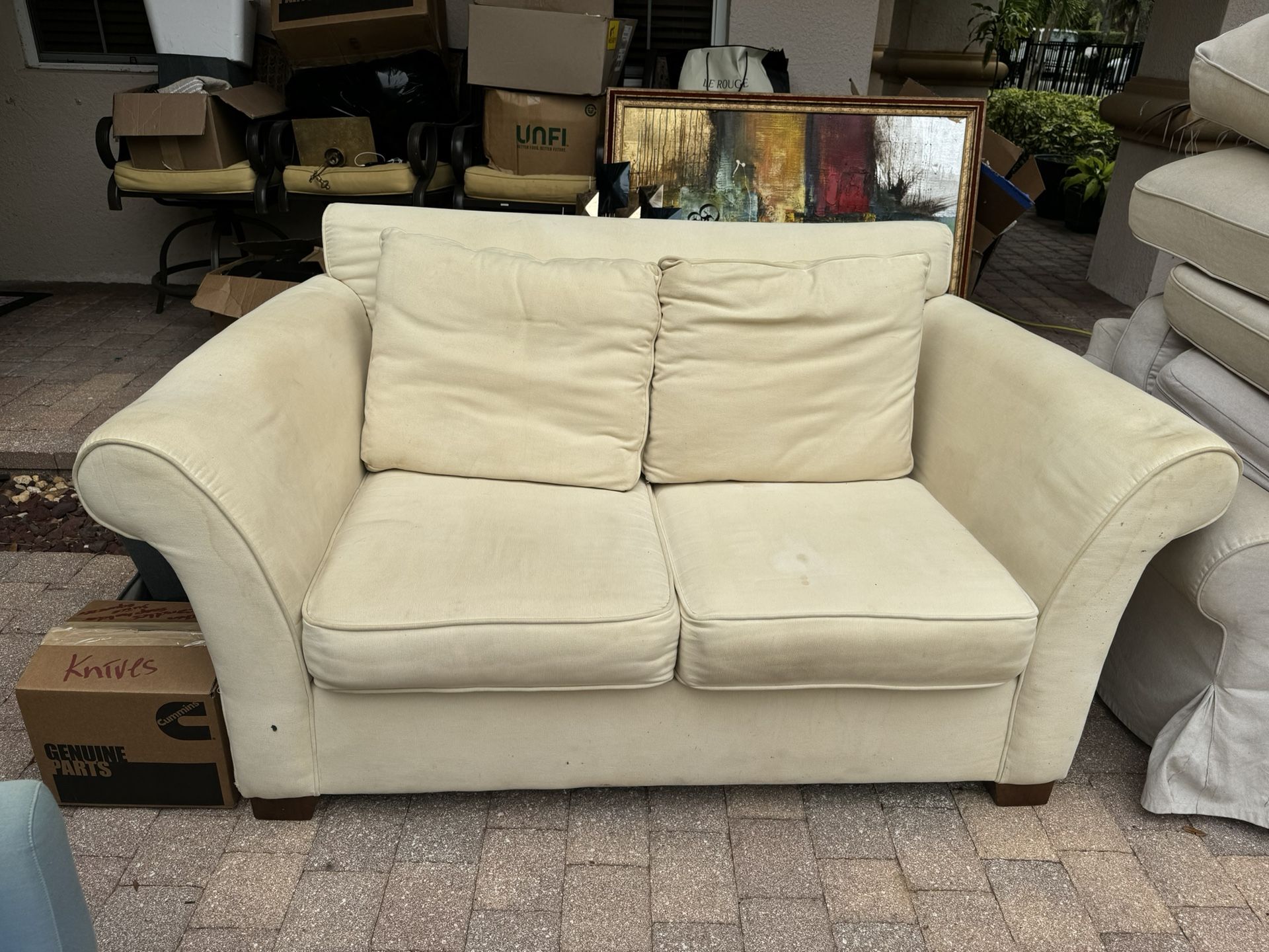 Pull Out Bed Couch, And Loveseat