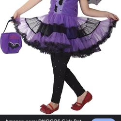 Bat Girl Costume Girls Size 10-12