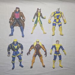 Vintage X-Men Toy Biz Marvel Action Figures Lot Of 6 1(contact info removed)