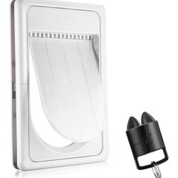 Smart Electronic Pet Door, Automatic Dog Door with 3 Modes, Battery Powered 