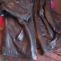 Sanoma Leather Coat. 