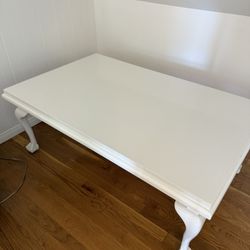 Coffee Table Glass Cabinet Two White Sofas 