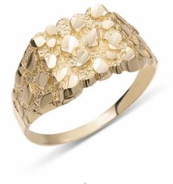 gold nugget ring