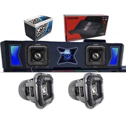 NEW POWERFUL BASS PACKAGE KICKER SOLO X 10” CUSTOM BOX CHEVY SILVERADO GMC SIERRA 2019-2026