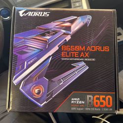 GIGABYTE B650 AORUS Elite AX (AM5/ LGA 1718/ AMD B650/ ATX/ 5-Year Warranty/ DDR5/ M.2/ PCIe 5.0/ USB 3.2 Gen2X2 Type-C/WiFi 6E/ 2.5GbE LAN/Q-Flash Pl