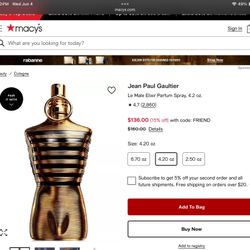 Jean Paul Gaultier Le Male Elixir 