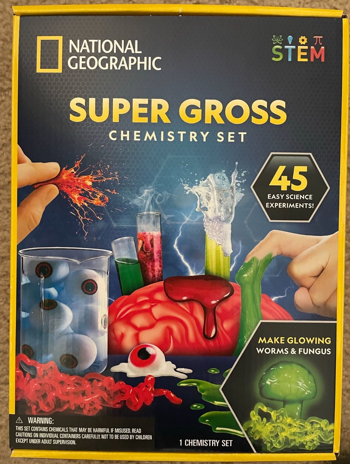 New Unopened National Geographic “Super Gross” Chemistry Set