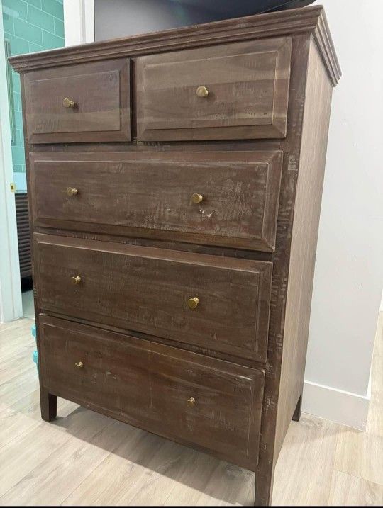 5Drawer Dresser Nadeau Wood