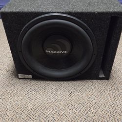 Massive 15" subwoofer with box