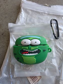 Apple airpods pro protector case Rick and morty Pickle rick