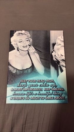 Marilyn Monroe Quote Canvas Wall Art