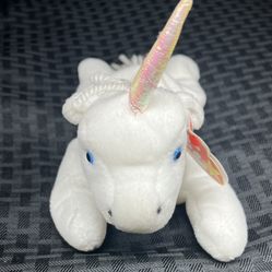 1994 Ty Beanie Baby Mystic Unicorn with an Iridescent Horn (ERRORS) 