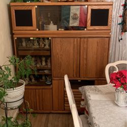 Throw Me Offers!!!IN GOOD CONDITION TWO SEPARATE PARTS OF WOOD CABINET