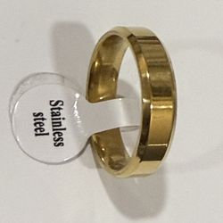 Gold Stainless Steel Ring Women & Men Wedding Band Size 9, 11 & 11.5 Please Choose your Size 20
