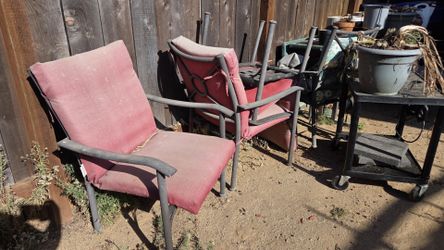 Metal chairs