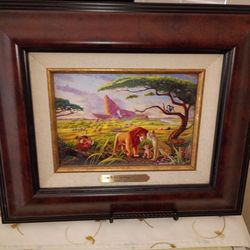 Thomas Kinkade The Lion King framed art 25.00