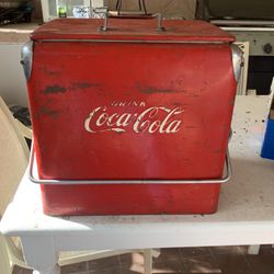 Vintage Coca Cola Ice Chest Cooler