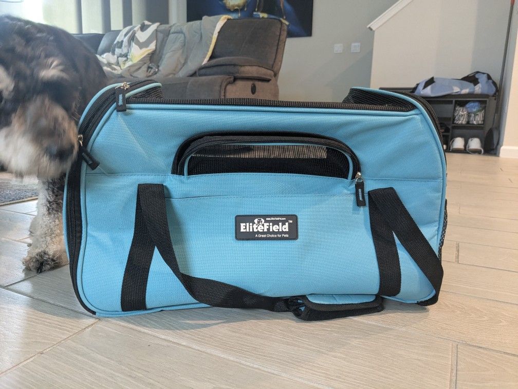 EliteField Soft-Sided Pet Carrier Sky Blue (Airline Approved)