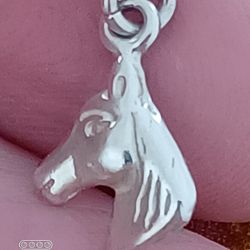 Vtg.sterling Silver " Horsehead" Charm