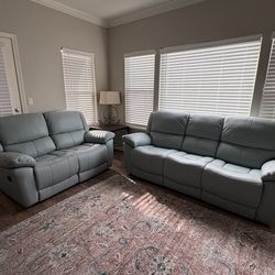 Expensive Real Leather Couches going for CHEAP