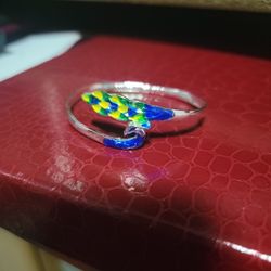 Stainless Steel Peacock Bracelet Very Colorful