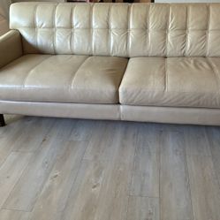 leather tan couch