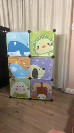 Kids toys clothes shoes organizer cubic box