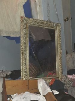 Ornate Gold Framed Wall Mirror