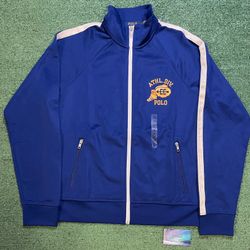 .Polo Ralph Lauren athletic division blue track jacket