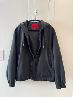 HUGO Black Hooded Jacket