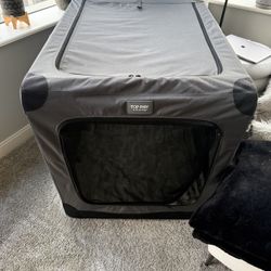 Large Foldable Soft Walled Dog Crate