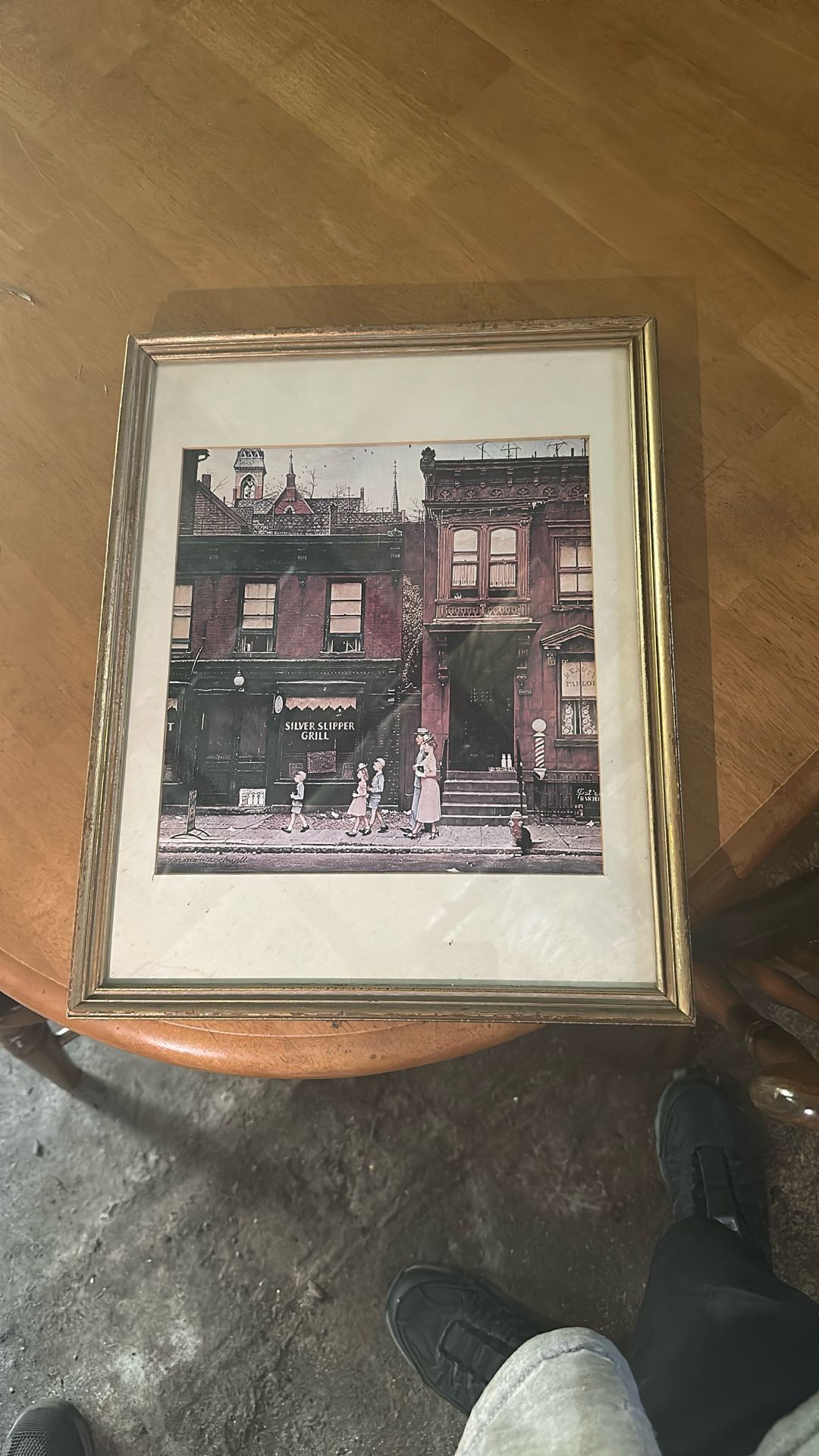 Silver Slipper Grill Picture Framed