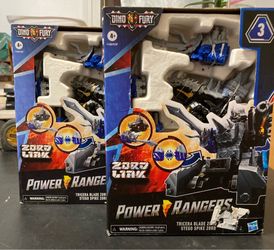 Power Rangers Dino Fury Tricera Blade & Stego Spike Zord Set - NEW