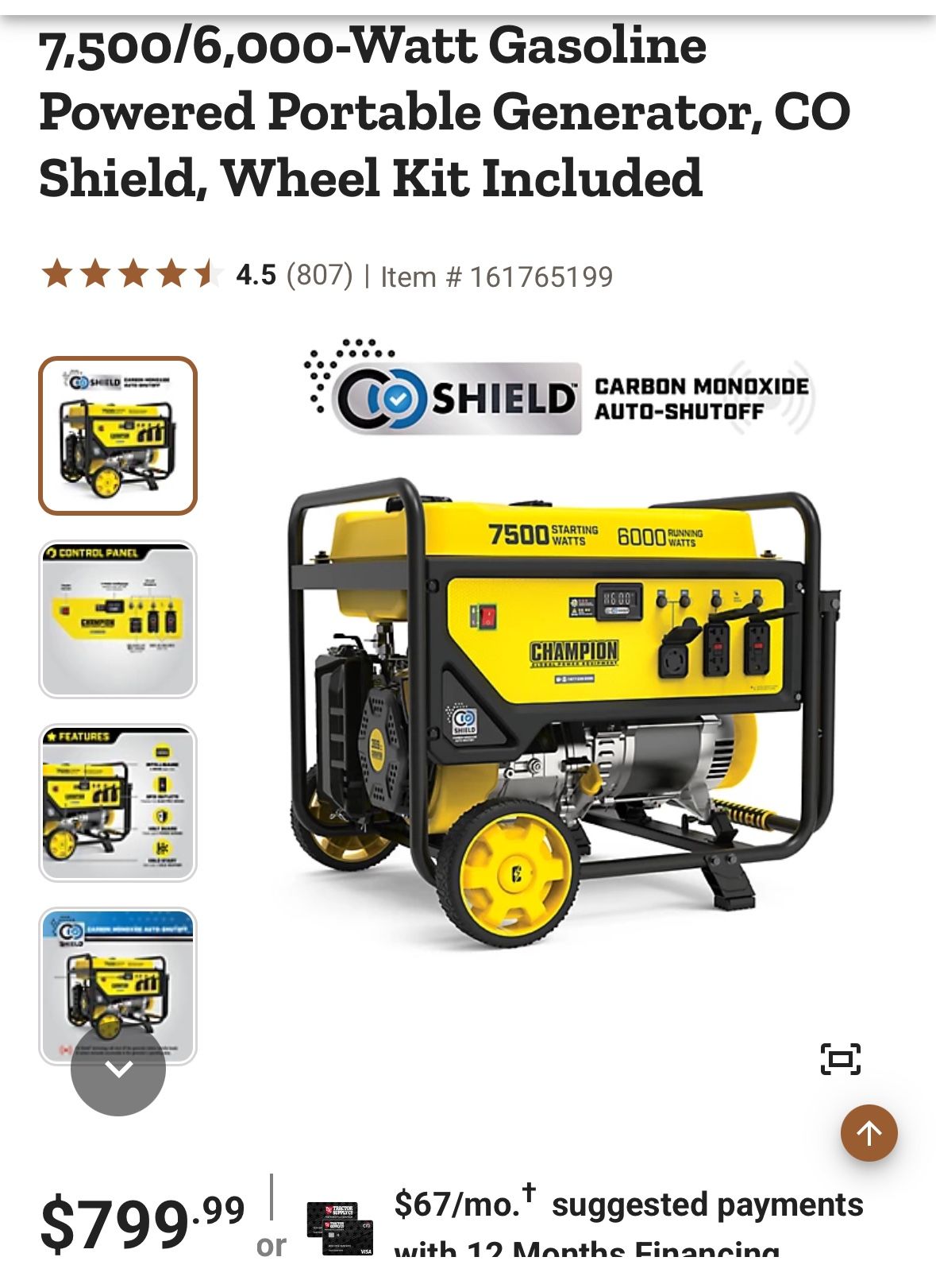 Champion Portable Generator