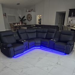 Brand New Power Reclining Sectional Sofa / Sofa Seccional Reclinable Nuevo a Estrenar … Fast 🚚