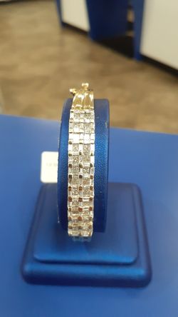 Bracelet bangle ,53diamond, 3.14ctw, 14k,24.5gr