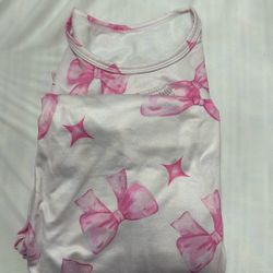 Women SHEIN Bow Pjs