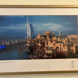 Signed Photograph Of Dubai Skyline