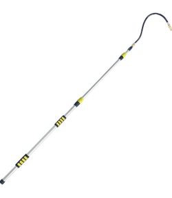 5-12 Foot (20 ft Reach) Car Wash Brush with 12-Inch Soft Bristle ,Gutter Cleaner , On/Off Switch Telescopic Car Truck Washing Brush