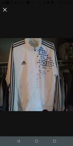White/Blue Chelsea FC Rain Jacket XXL