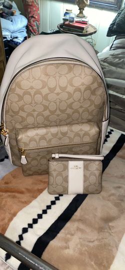 Coach Backpack & matching wallet (set)